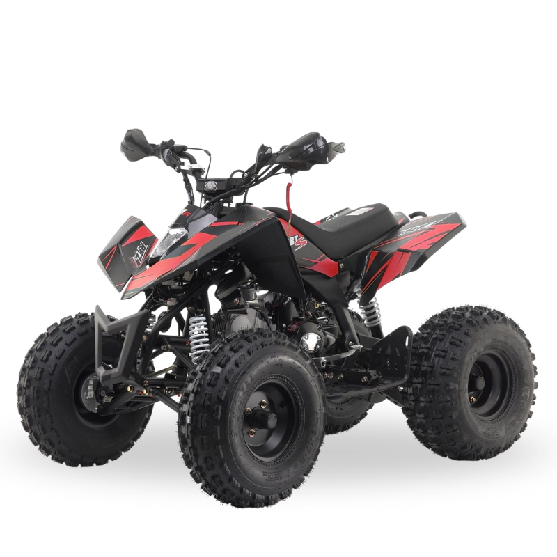 Sniper 120cc Kids Quad Bike Red with transparent background