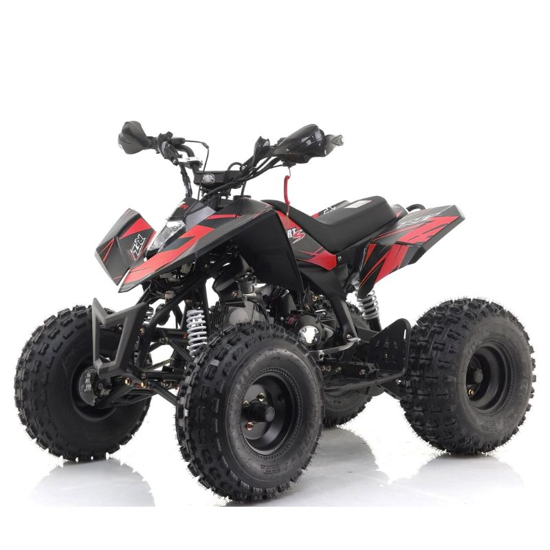 Sniper 120cc Kids Quad Bike Red on a white background