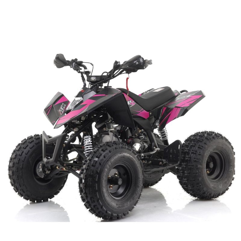 Sniper 120cc Kids Quad Bike Pink on a white background