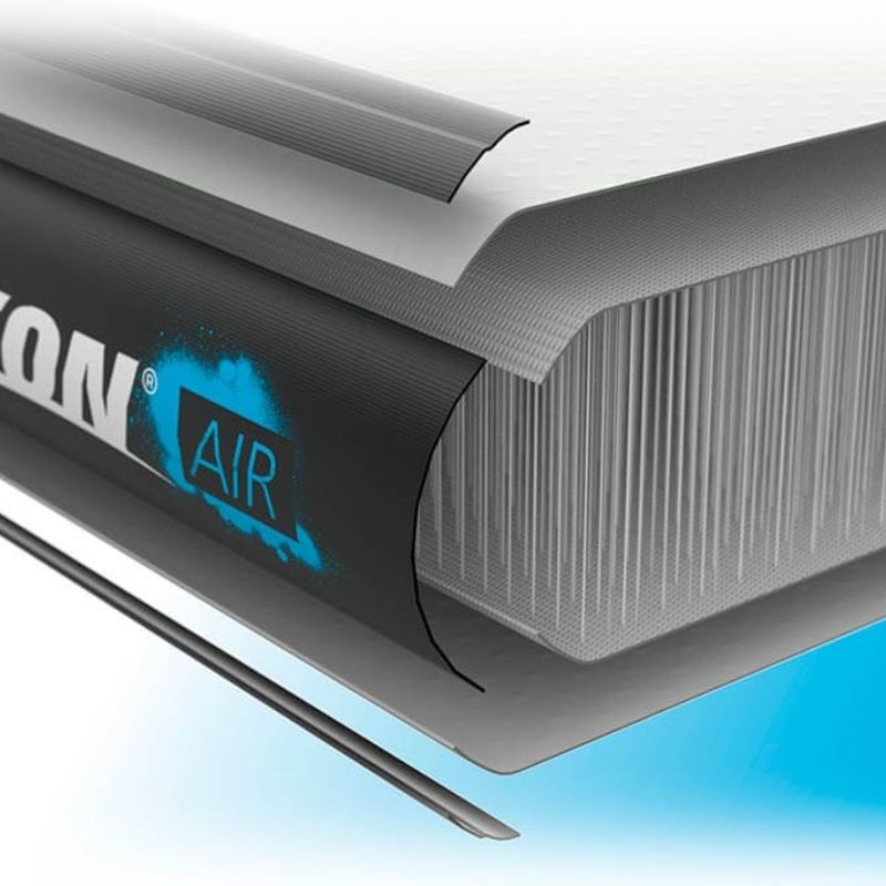 Acon Airtrack showing its Premium quality composite fiber structure,