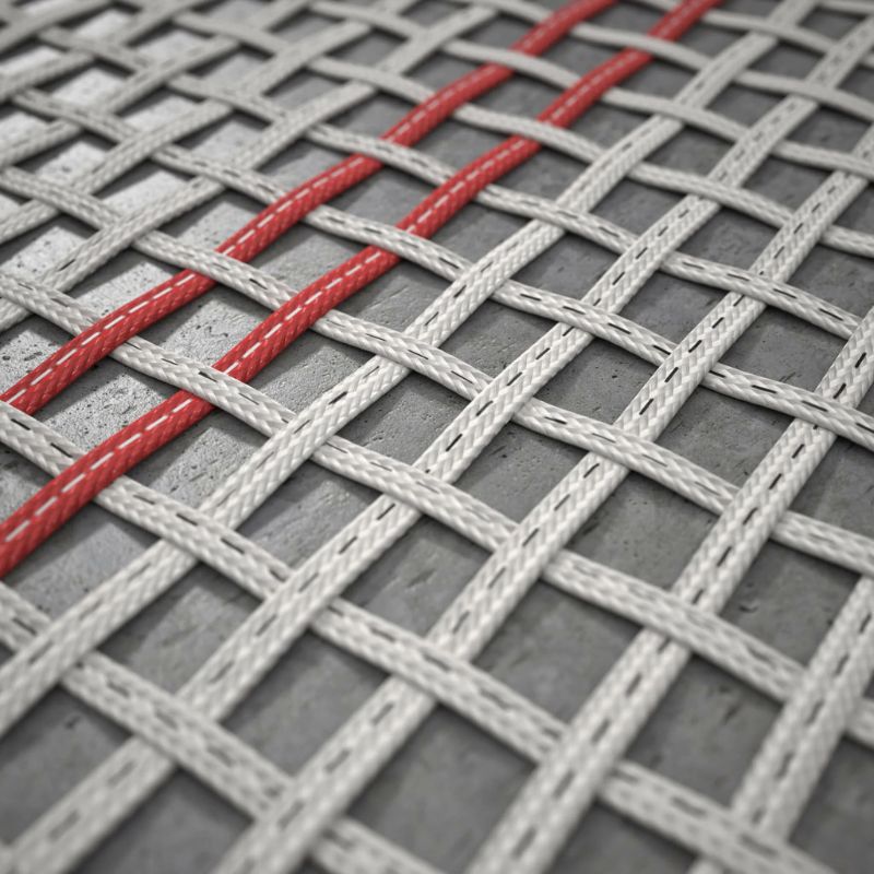 Close up shot of ACON X Competition Mat showing its nylon thread