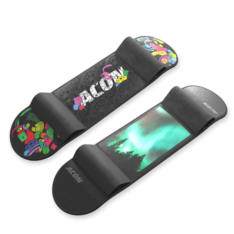 Acon Trampoline Skateboard Aurora and Fun Design with transparent background