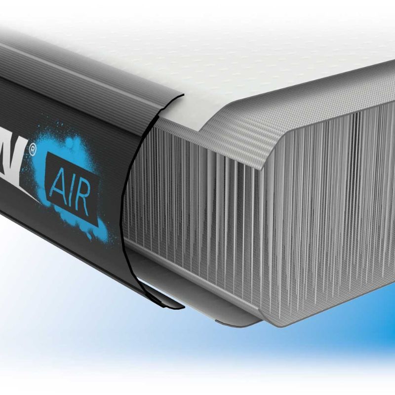 Acon Airtrack showing its Premium quality composite fiber structure