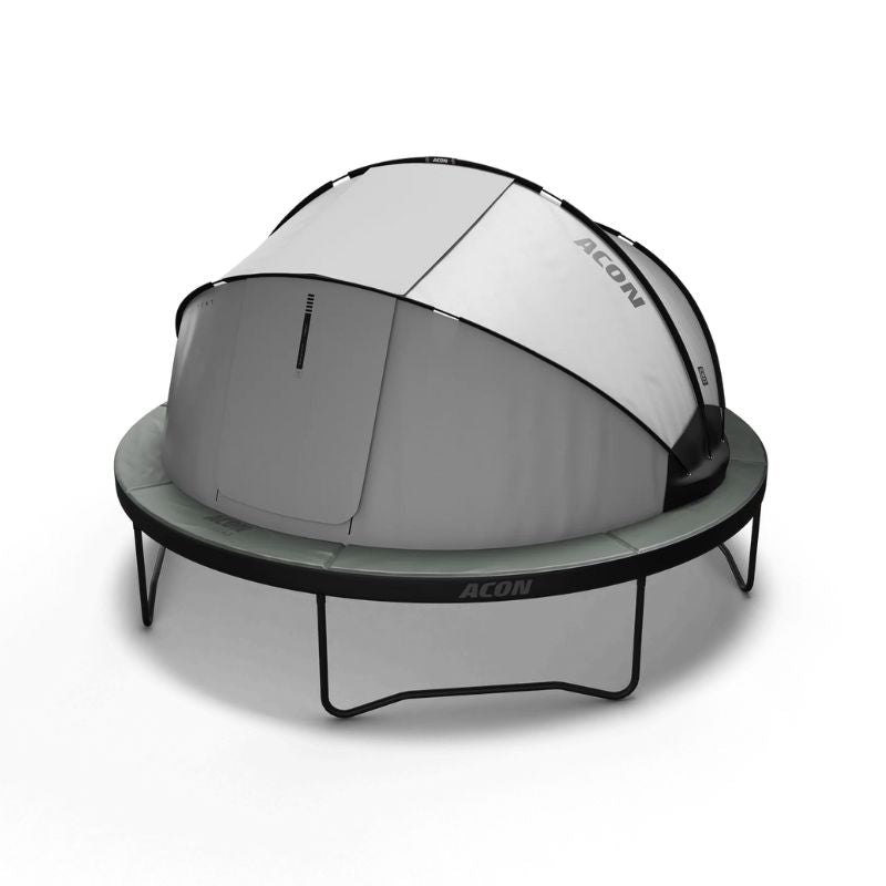 Acon Trampoline Tent set up in a round trampoline