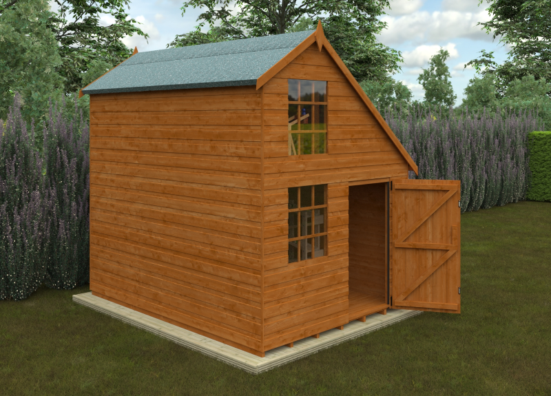8x6 Clubhouse Shiplap