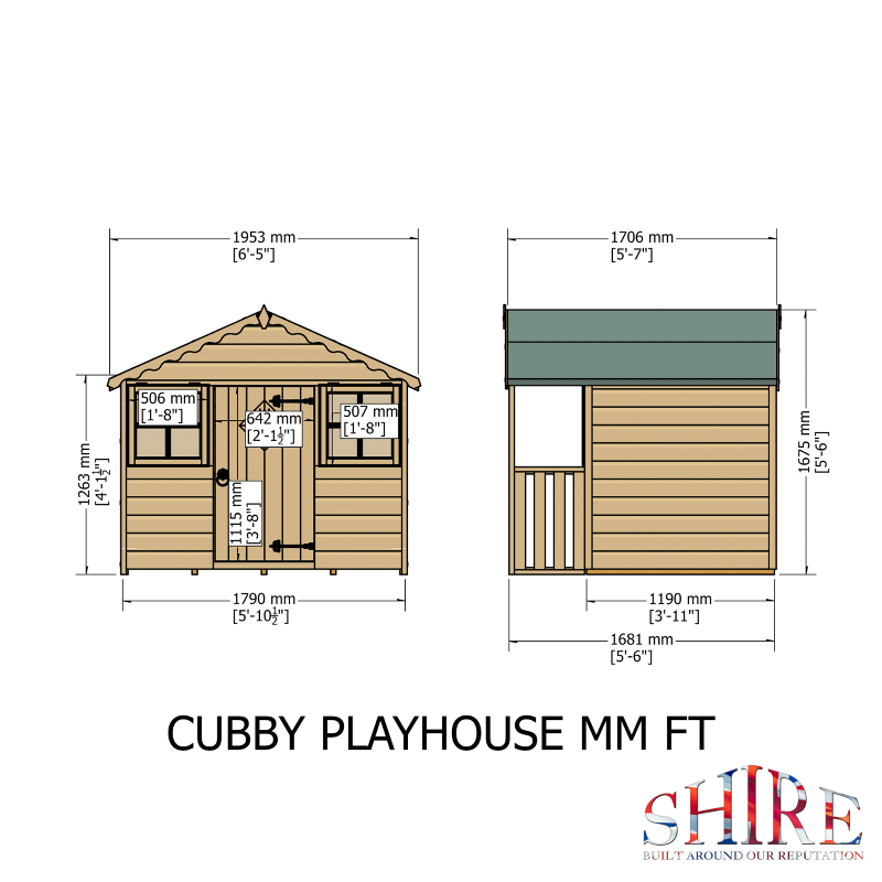 Cubby Playhouse 6x4