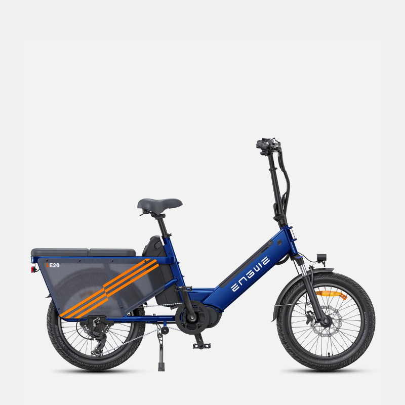 Engwe LE20 Blue Dual Battery Side View