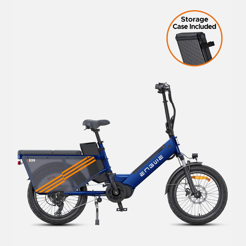 Engwe LE20 Blue Single Battery Side View