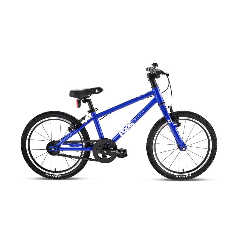 Frog 47 Blue children's bicycle on a white background