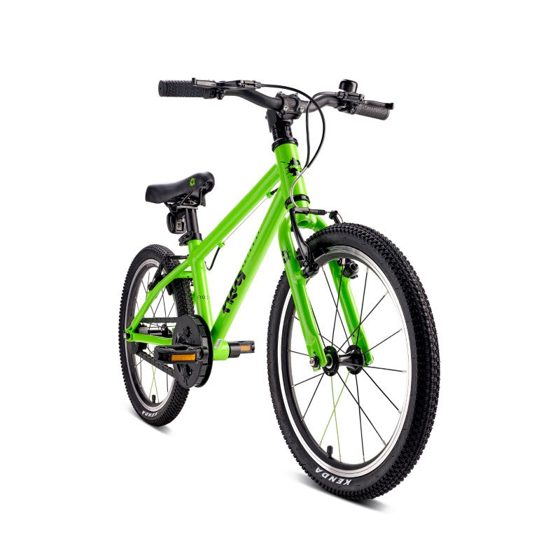 Frog 47  Green children's bicycle on a white background for ages 4-6