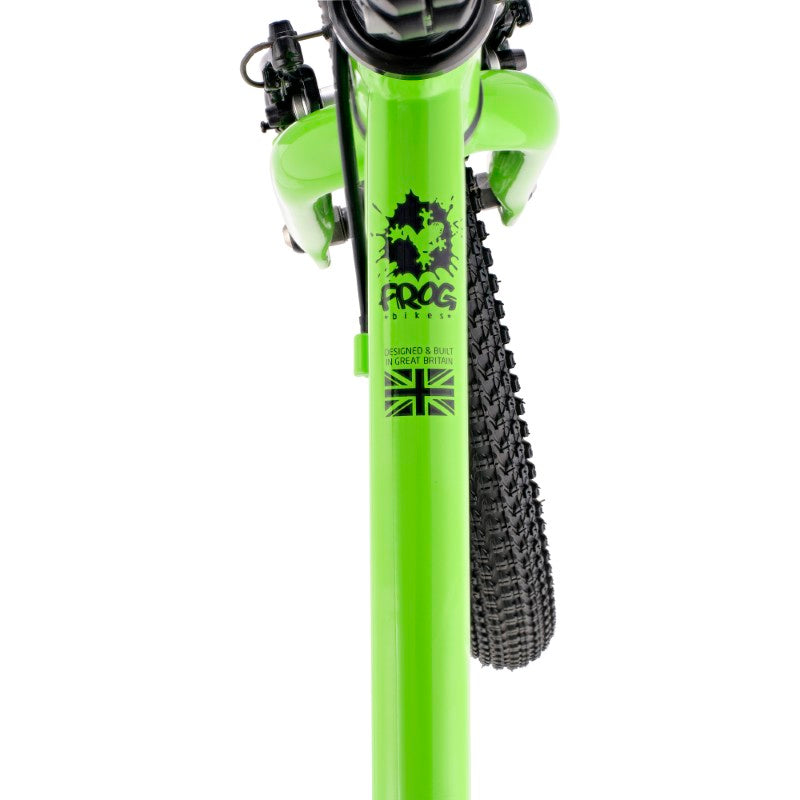 Close up of Frog 47  bicycle showing its top tube