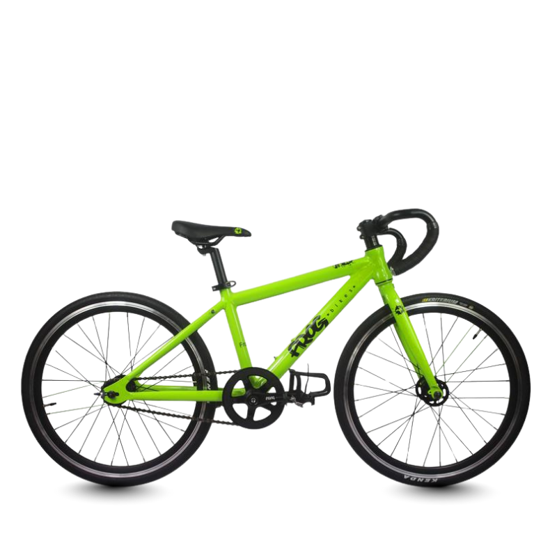 Frog Track 58 green bicycle on a transparent background