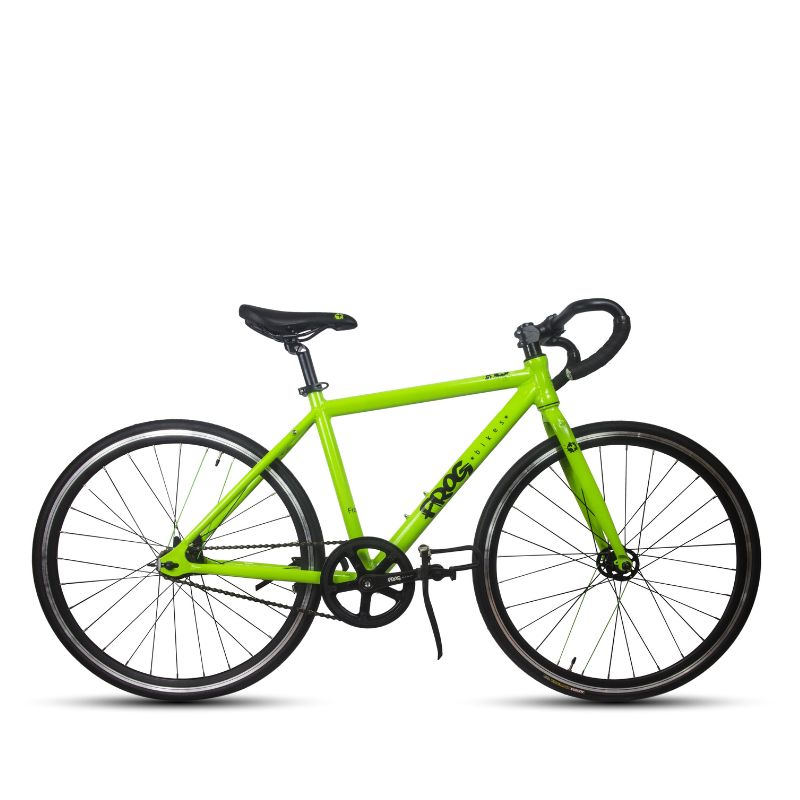 Frog Track67 green bicycle on a white background