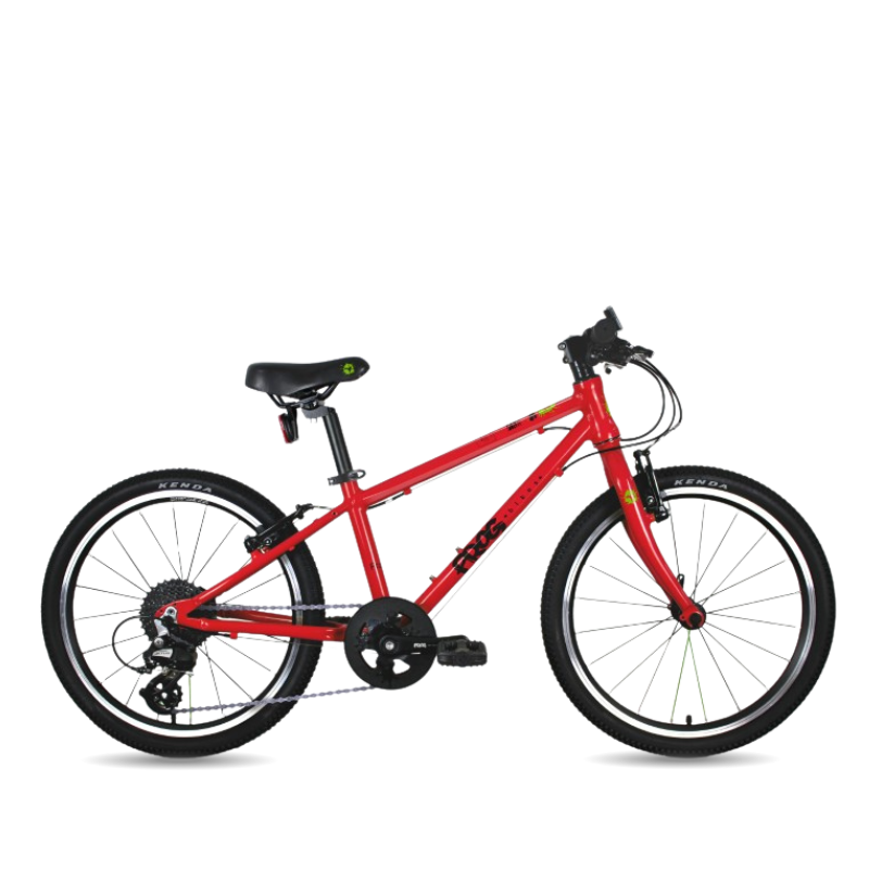 Frog 53 Red Hybrid bicycle on a transparent background