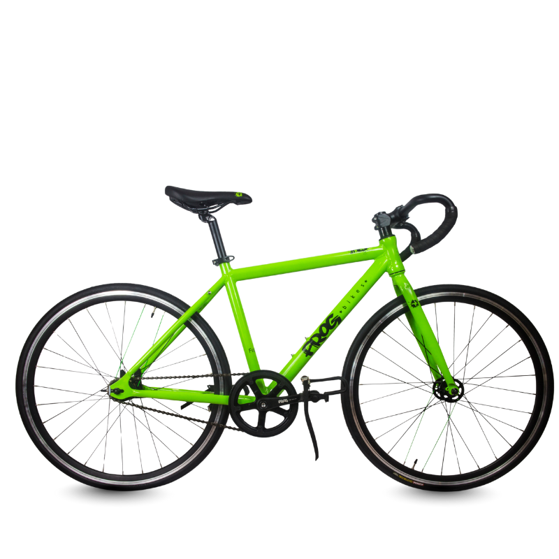 Frog  Track 70  Green bicycle on a transparent background