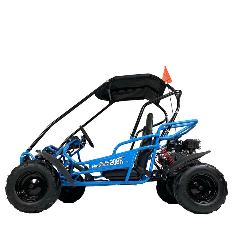 Reverse 208R Kids OffRoad Buggy Blue on a white background Side View