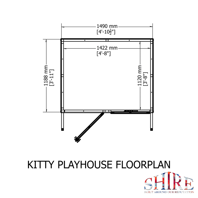 Kitty Playhouse 5×4