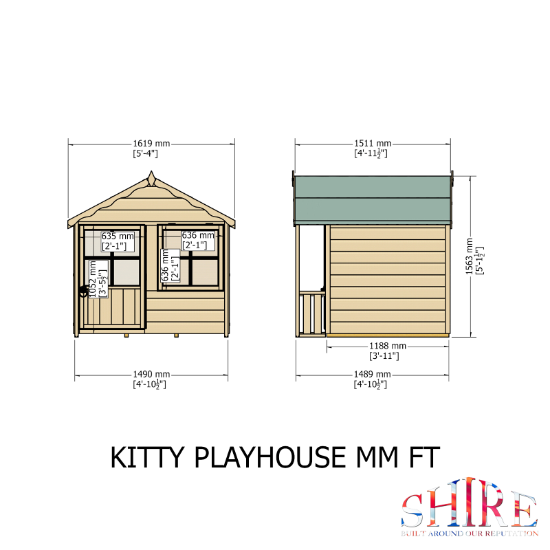 Kitty Playhouse 5×4