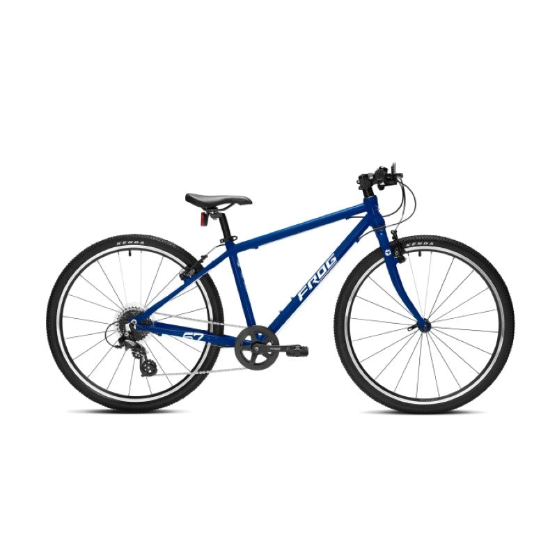 Frog 67 Blue bicycle on a white background