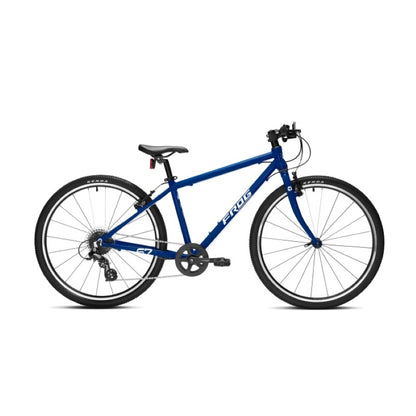 Frog 67 Blue bicycle on a white background