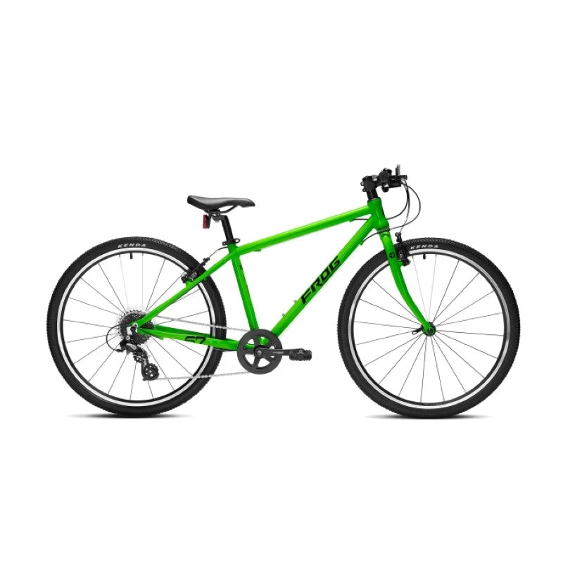 Frog 67 Green bicycle on a white background