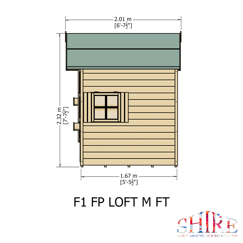 Loft Playhouse 8x6