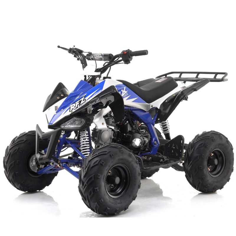 PANTHER 110cc KIDS QUAD BLUE  BIKE on a white background