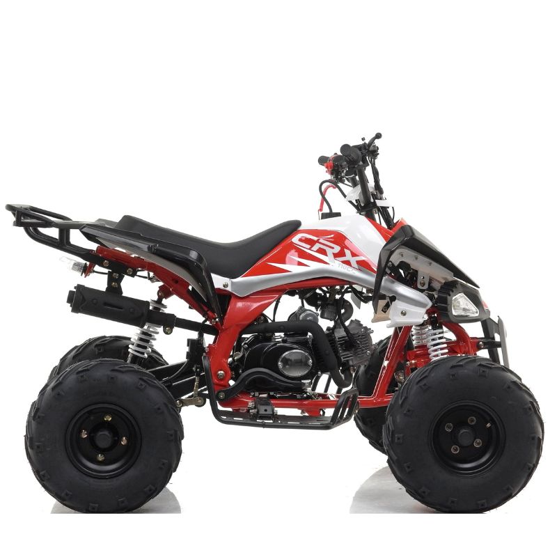 PANTHER 110cc KIDS QUAD RED  BIKE on a white background- side view