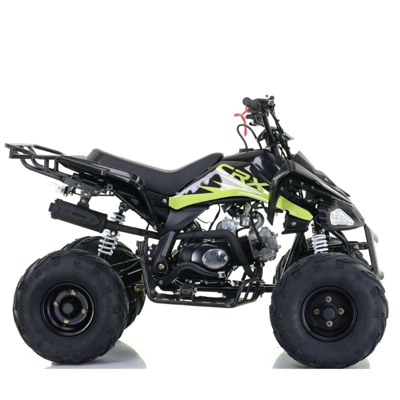 PANTHER 110cc KIDS QUAD BLACK BIKE on a white background - side view