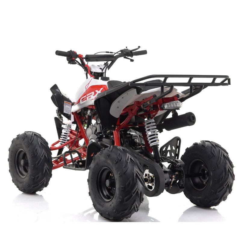 PANTHER 110cc KIDS QUAD RED BIKE on a white background back view