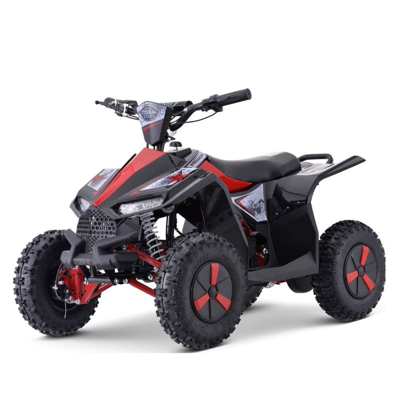 Renegade Ranger 1000w 36v Kids Electric Quad Bike Red on a white background