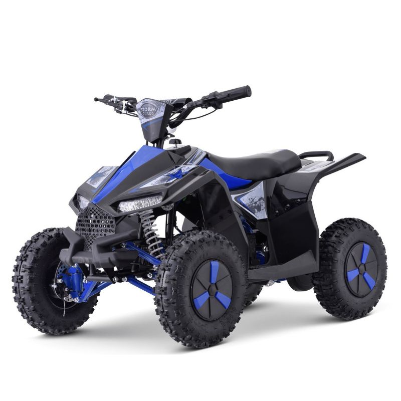 Renegade Ranger 1000w 36v Kids Electric Quad Bike Blue on a white background