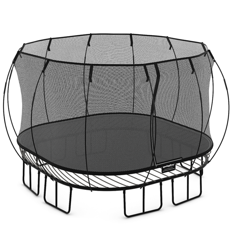Springfree® 11ft Square Trampoline transparent background