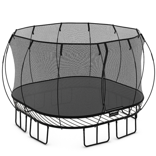 Springfree® 11ft Square Trampoline transparent background