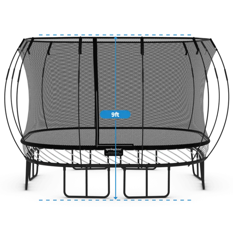 Springfree® 11ft Deluxe Square Trampoline Size : Height