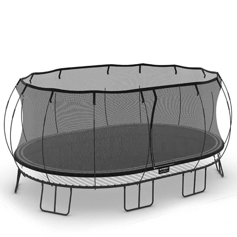 Springfree® 12ft x 19ft Jumbo Oval Trampoline with transparent background 