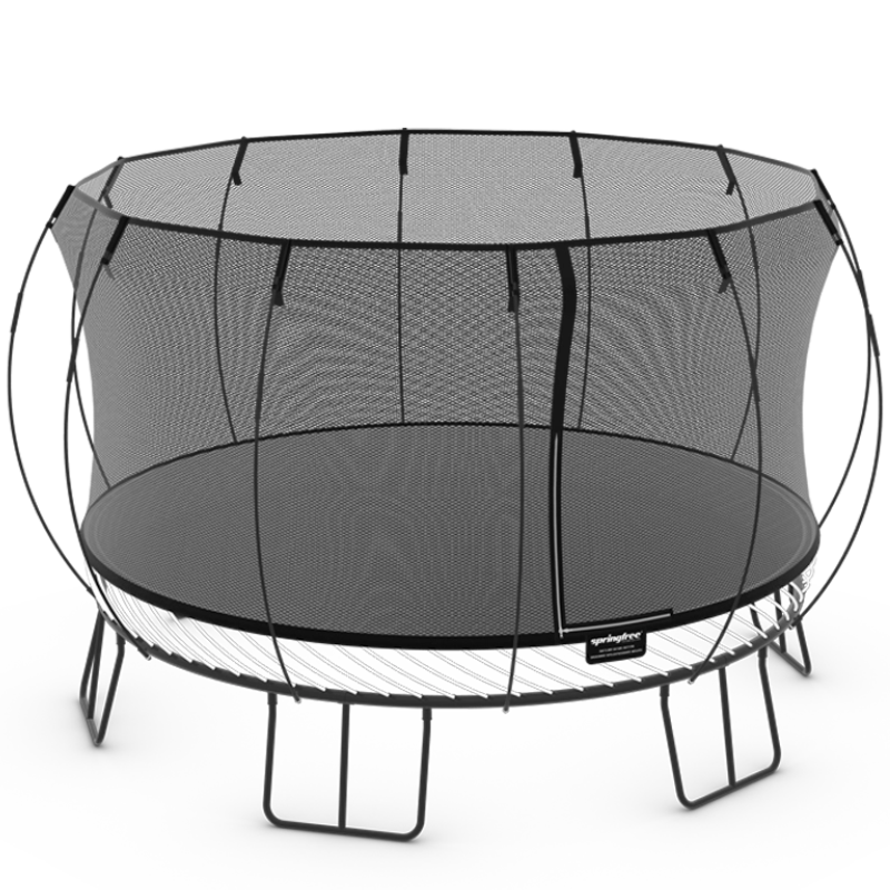 Springfree® 13ft Jumbo Round Trampoline with transparent background