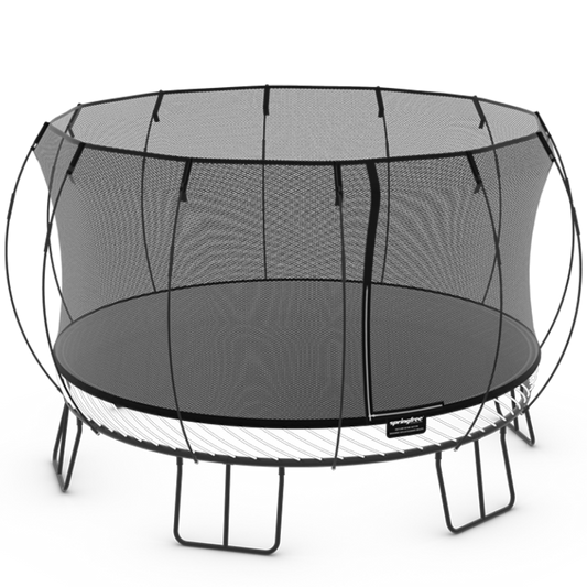 Springfree® 13ft Jumbo Round Trampoline with transparent background