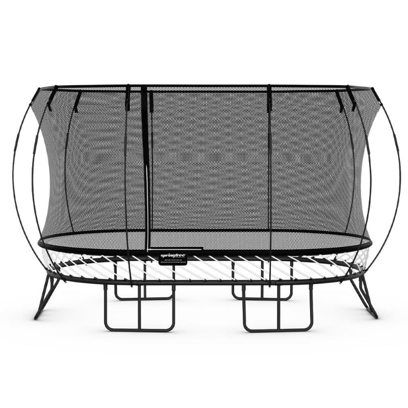 Springfree® 8ft x 13ft Large Oval Trampoline Front View