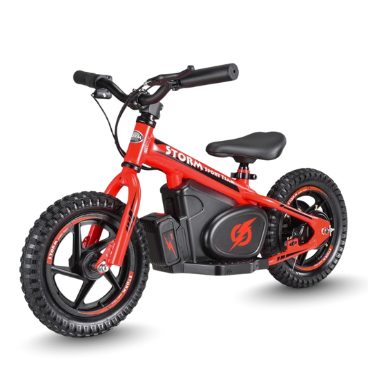 Red Storm Kids 100w Electric Motorbike with transparent background