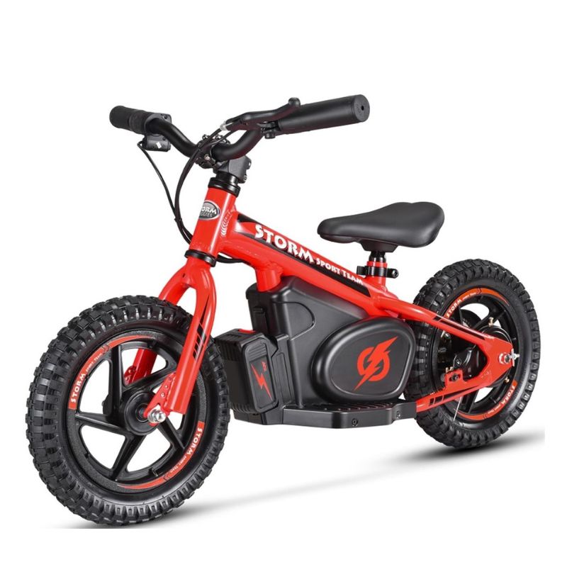 Red Storm Kids 100w Electric Motorbike on a white background