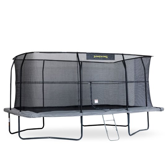 11.5ft x 16ft Jumpking Rectangular Professional Trampoline with Accessories