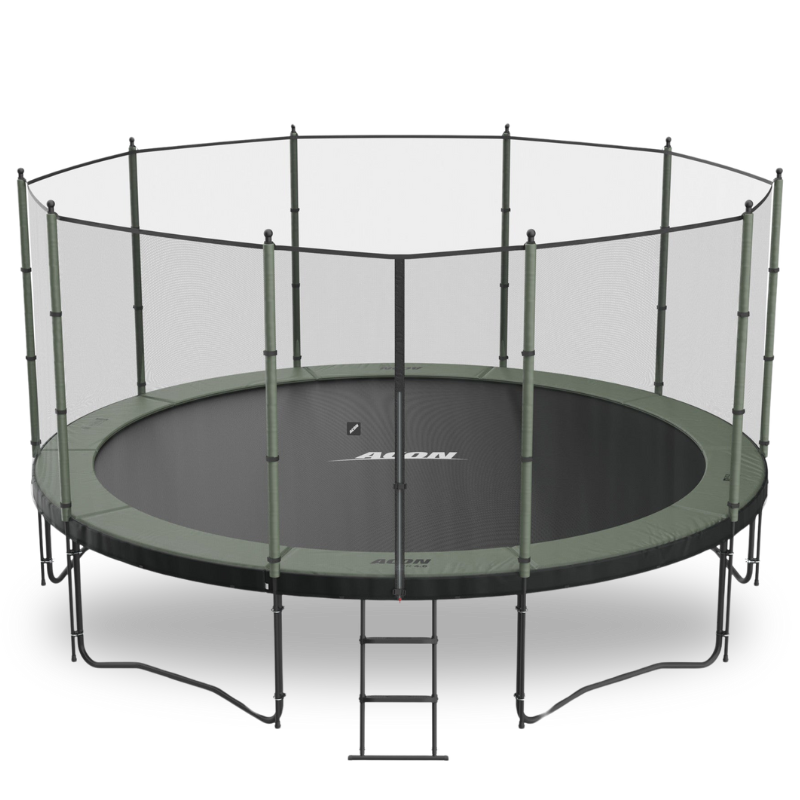 ACON Air 15ft Round Trampoline with Enclosure Net