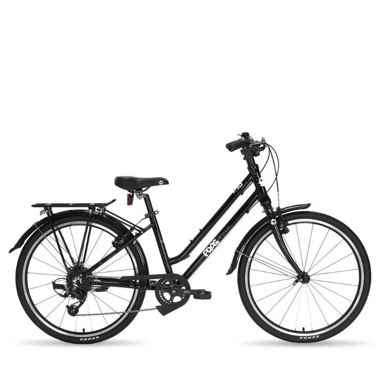 Frog city 61 Black bicycle on a white background