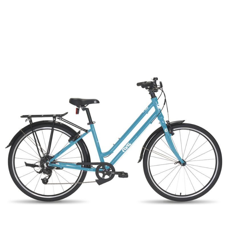 Frog City 67 teal bicycle on a white background